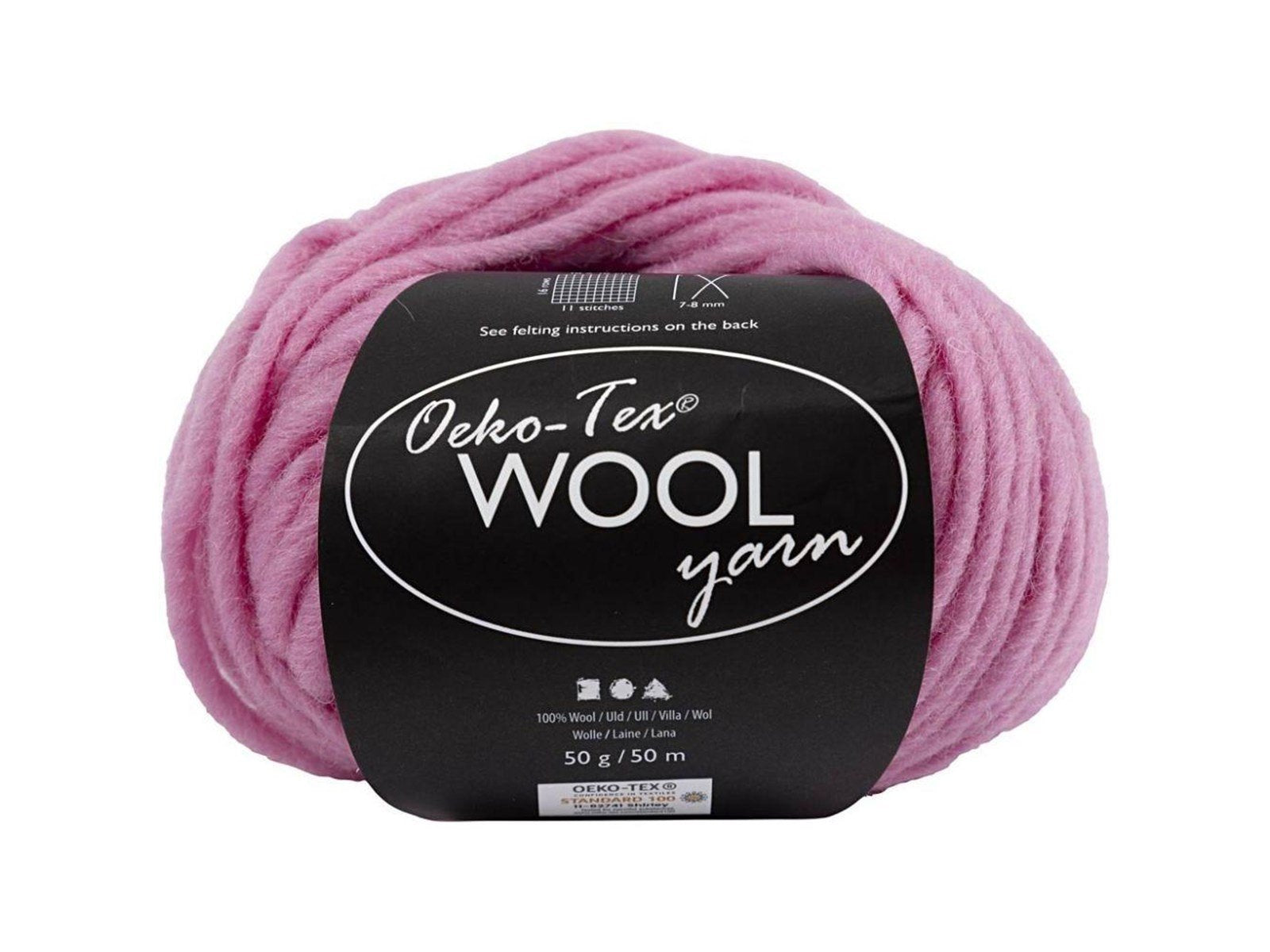 Creativ Company Wool yarn Light pink 50m
