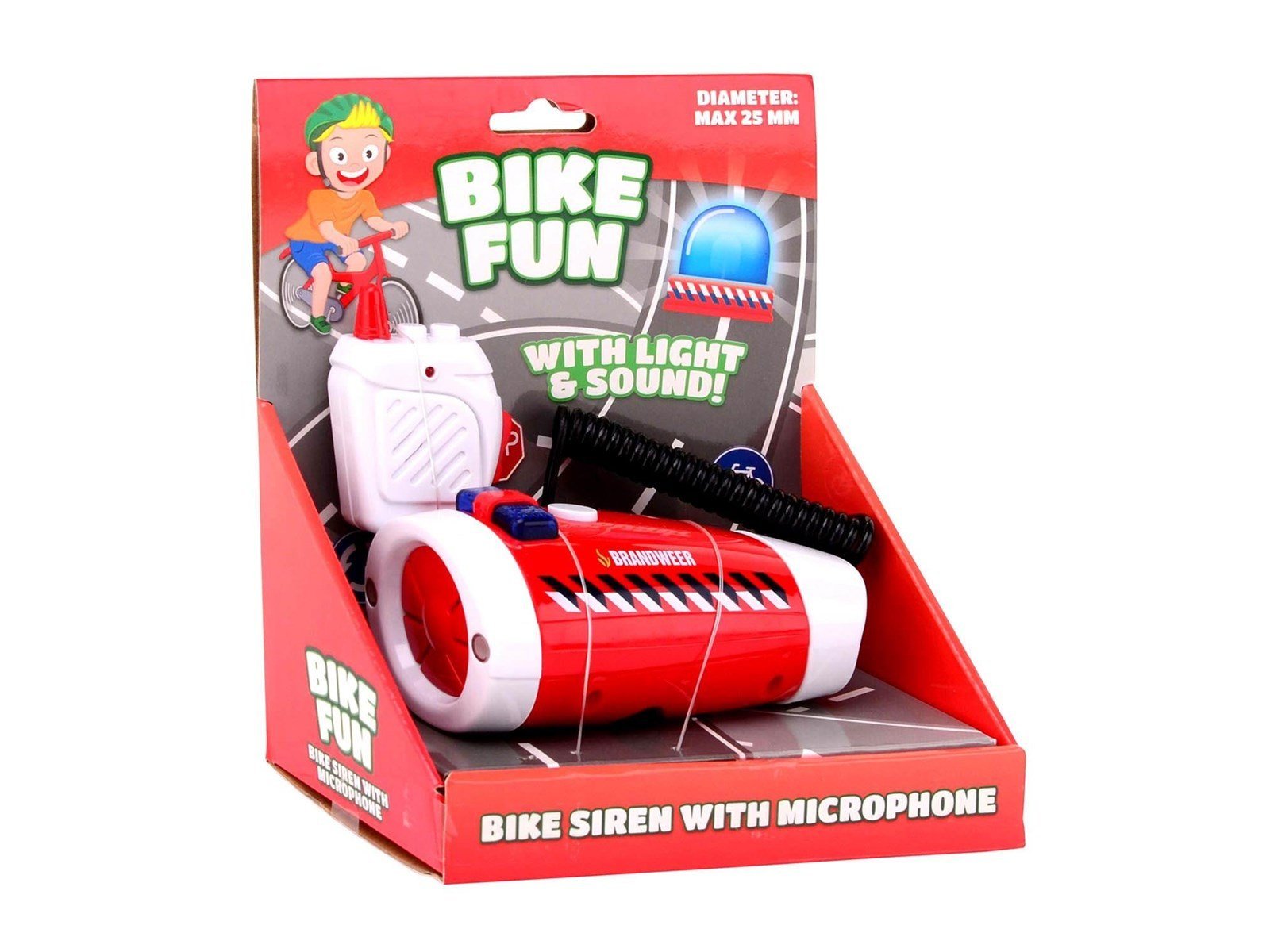 Johntoy - Bike Fun Bicycle Siren Fire Department with Microphone