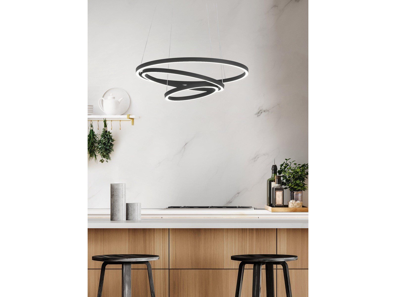 EGLO LOBINERO-Z pendant, black