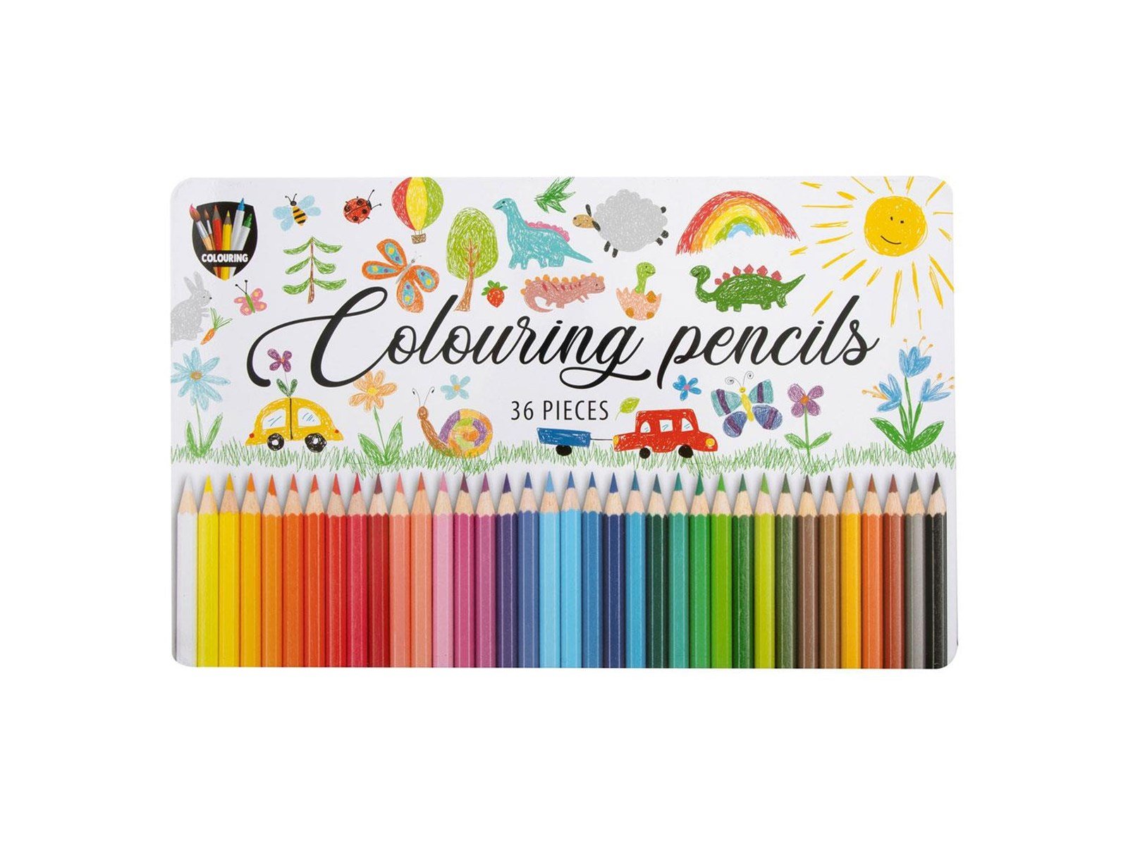 Grafix - Colored pencils in tin box 36 pcs.
