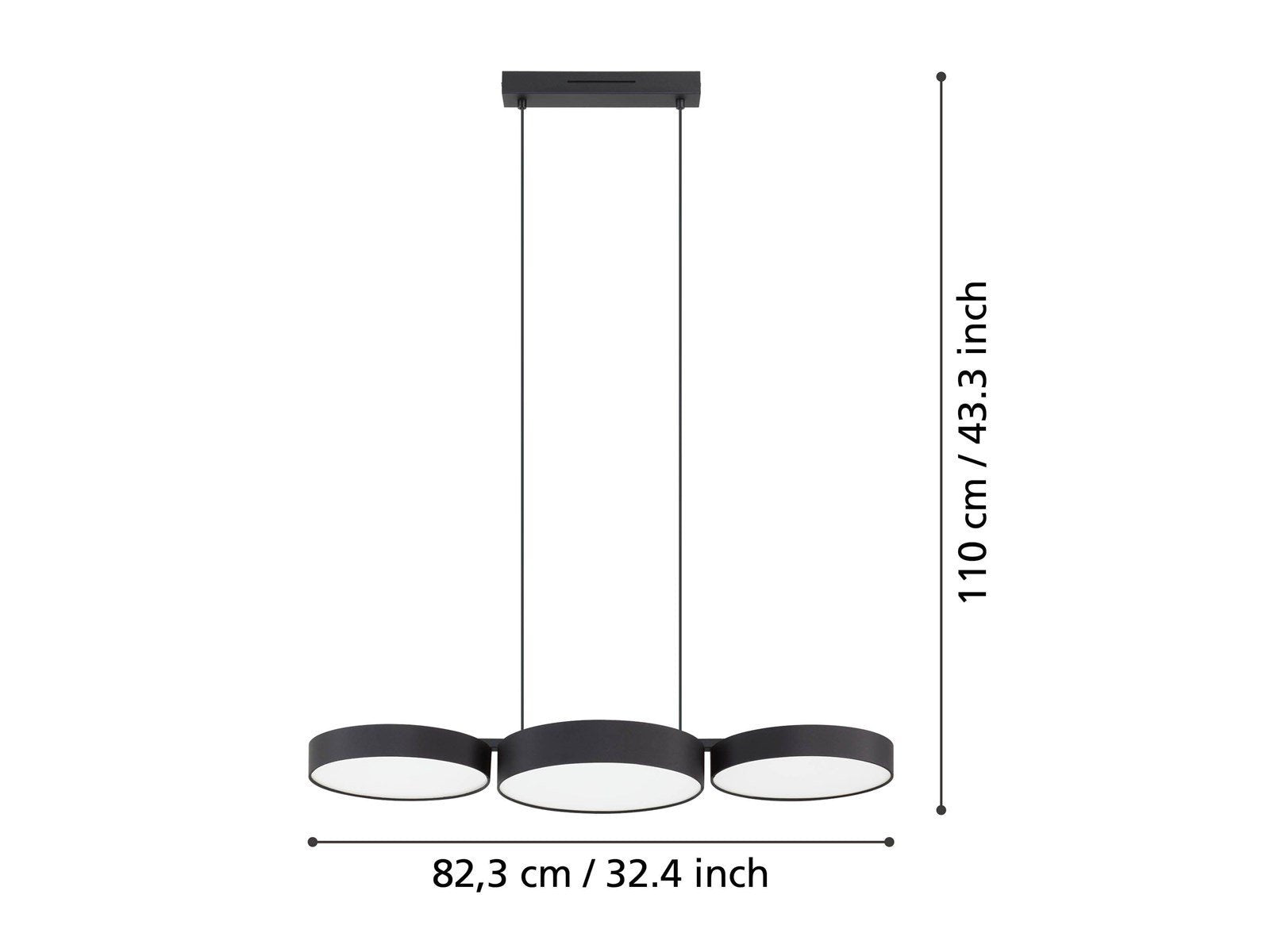 EGLO BARBANO-Z long table pendant, RGBTW, black