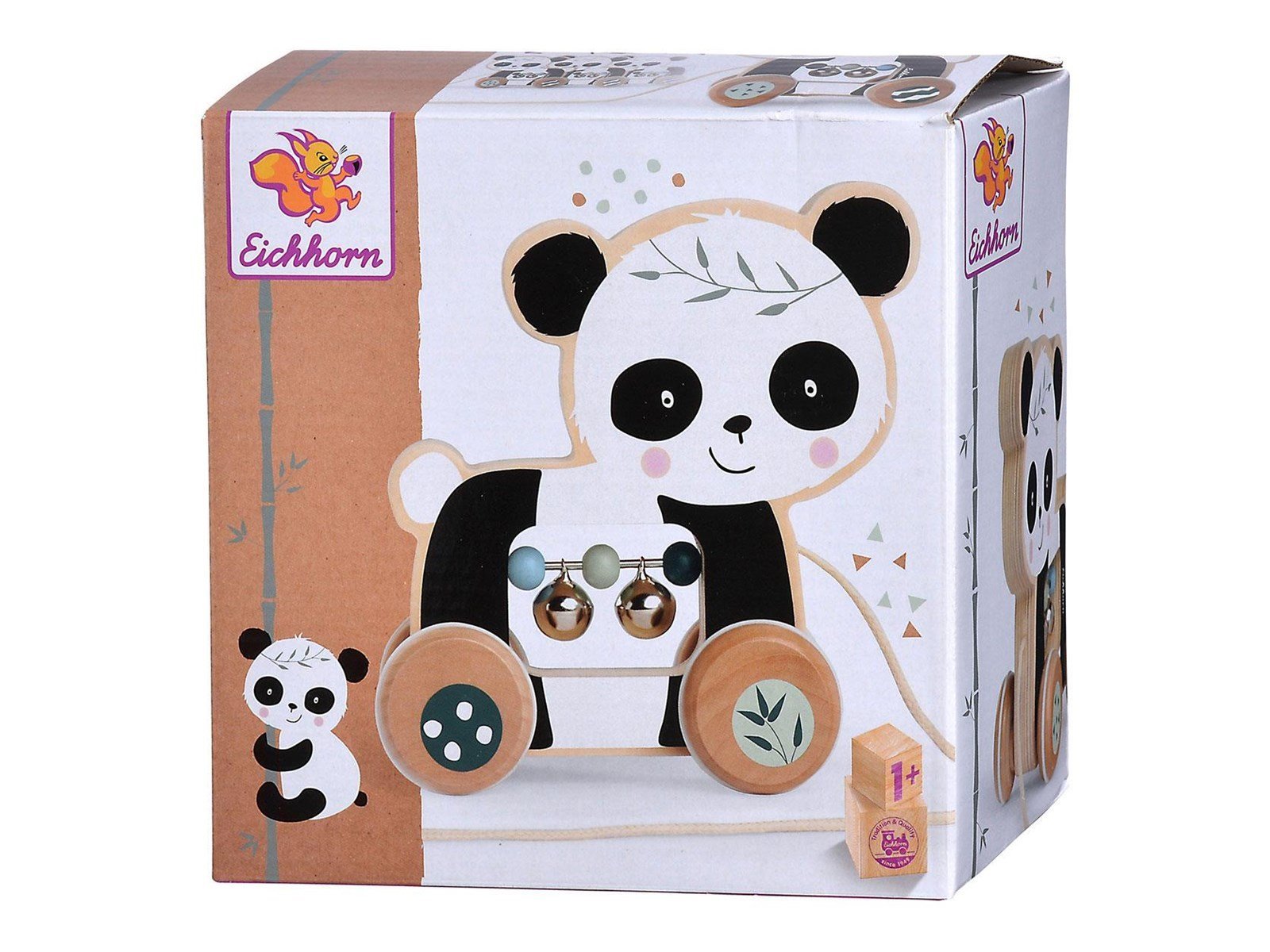 Eichhorn - Wooden Pull Animal Panda