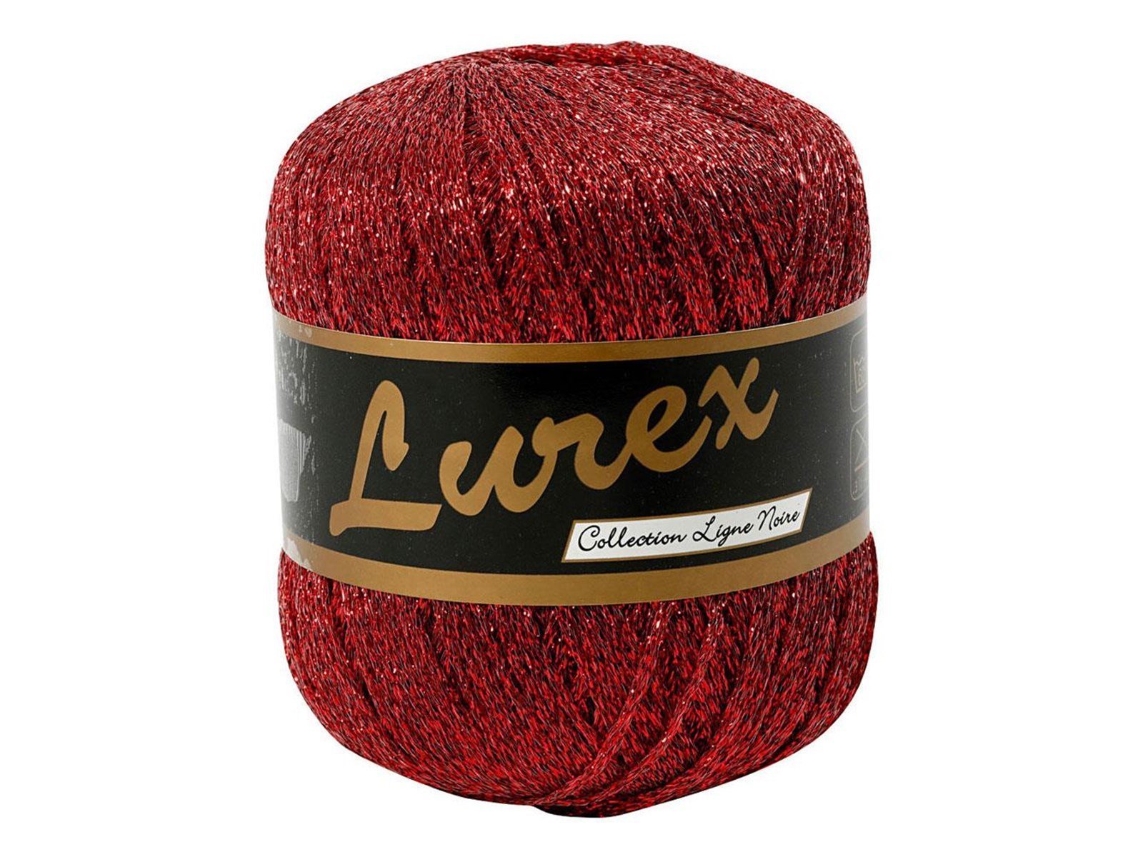 Creativ Company Lurex Glitter Yarn Red 160m