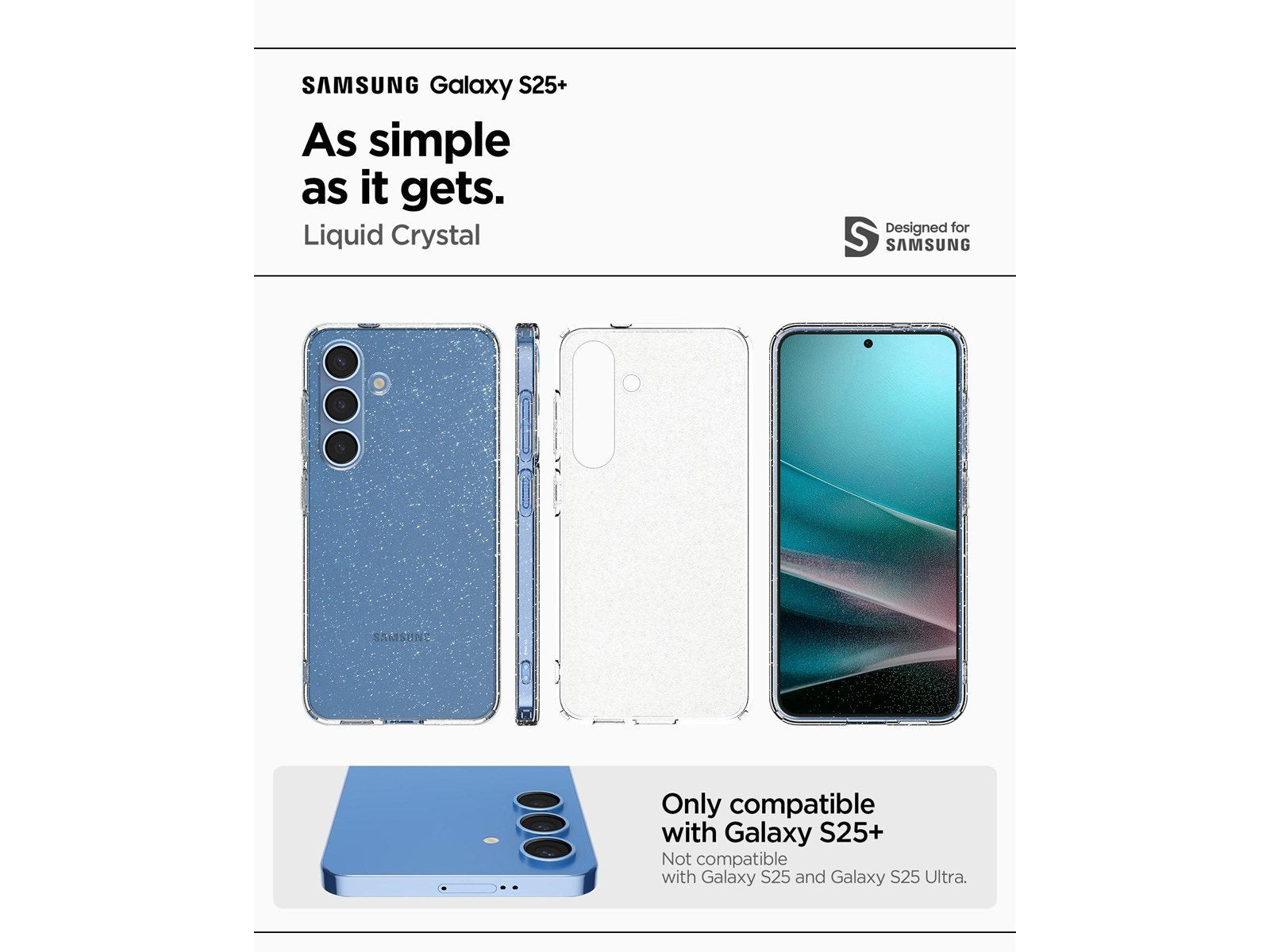 Spigen Liquid Crystal Glitter - Crystal Quartz - Samsung Galaxy S25