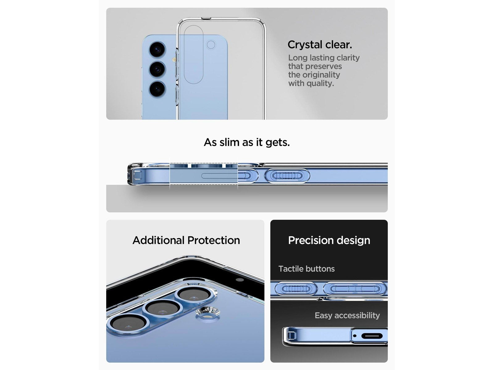Spigen Liquid Crystal - Crystal Clear - Samsung Galaxy S25