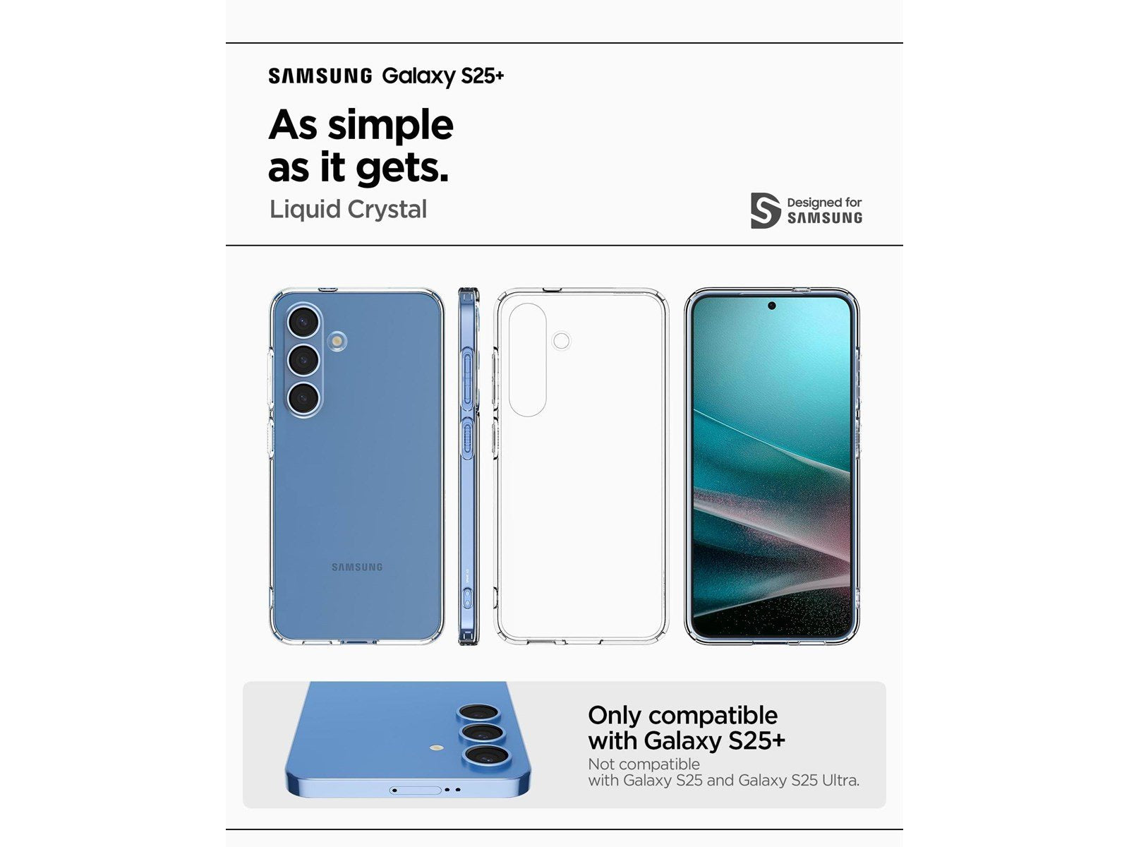 Spigen Liquid Crystal - Crystal Clear - Samsung Galaxy S25