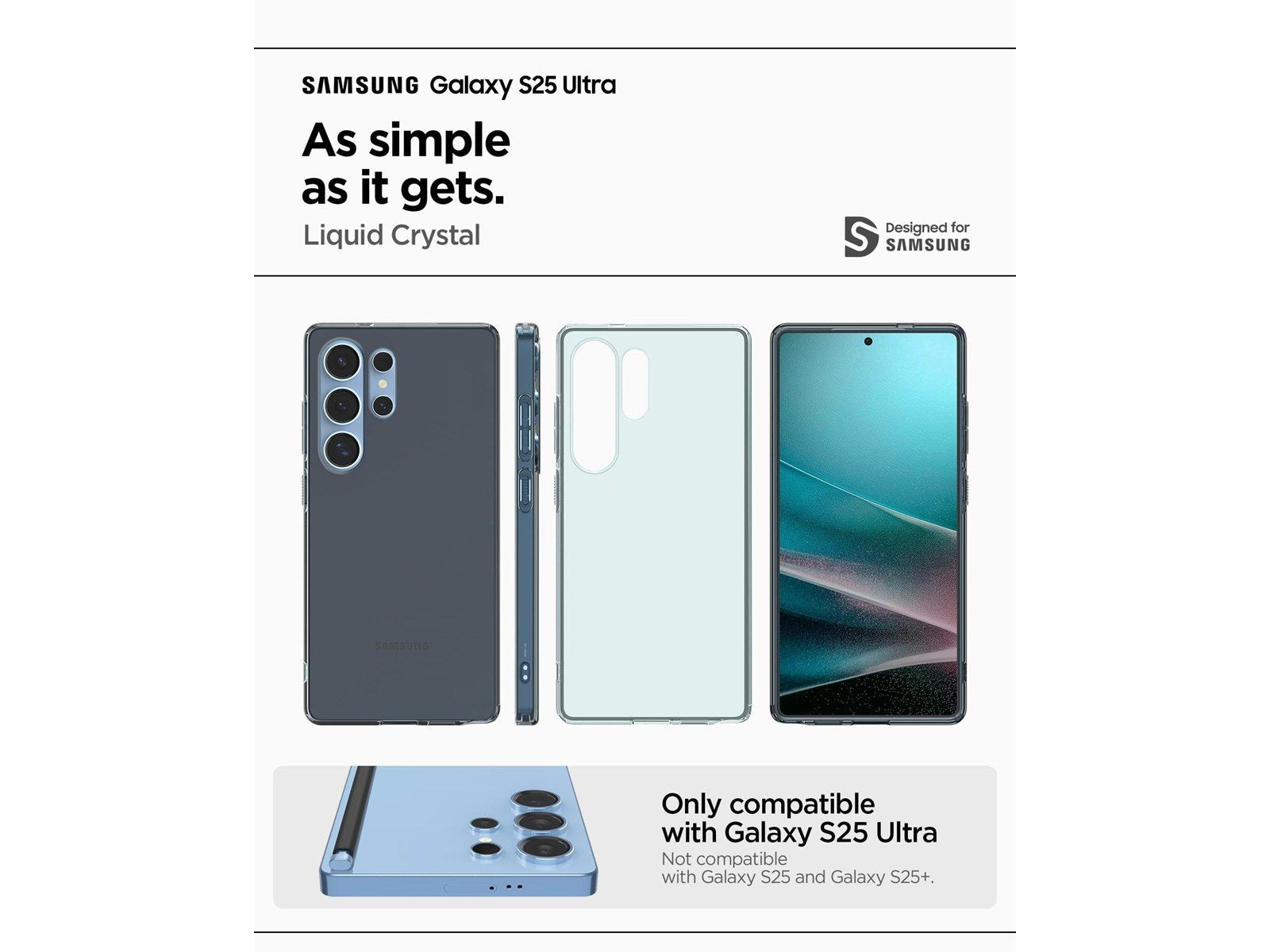 Spigen Liquid Crystal - Space Crystal - Samsung Galaxy S25 Ultra