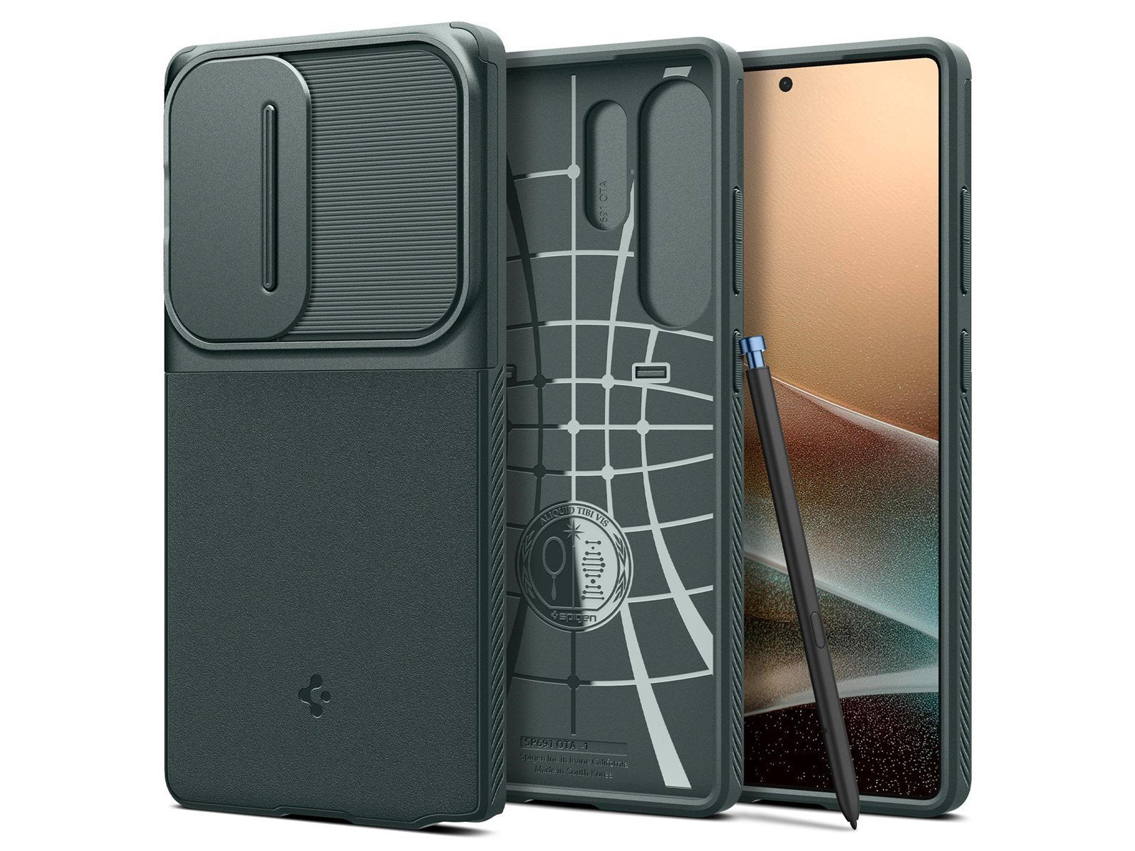 Spigen Optik Armor - Abyss Green - Samsung Galaxy S25 Ultra