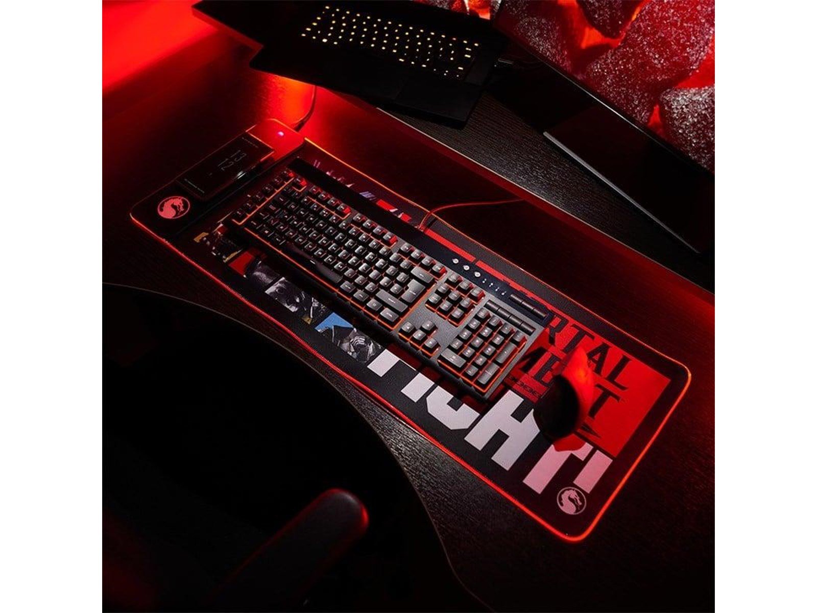 Numskull Mortal Kombat XL RGB Gaming Mat with 15W Wireless Charger