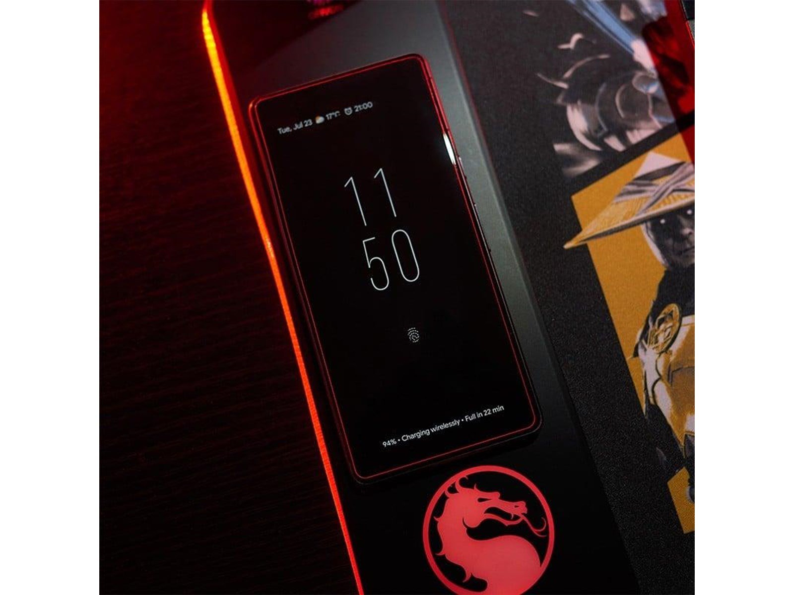 Numskull Mortal Kombat XL RGB Gaming Mat with 15W Wireless Charger