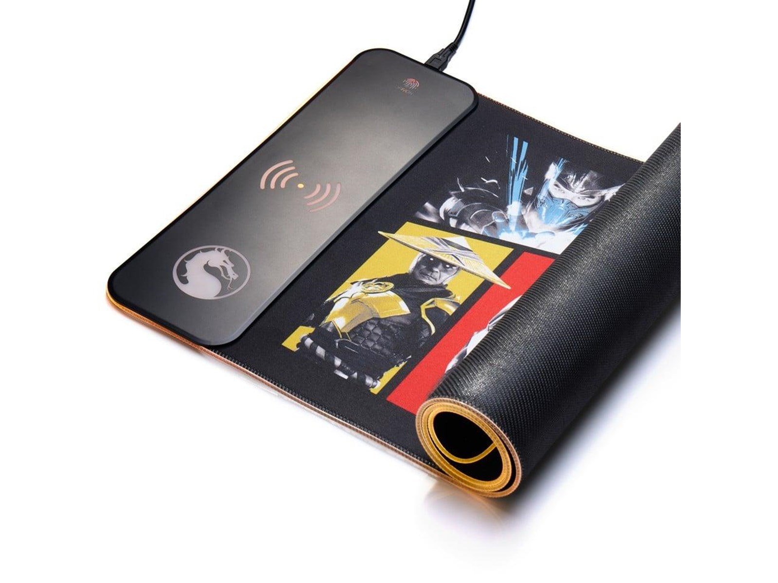 Numskull Mortal Kombat XL RGB Gaming Mat with 15W Wireless Charger