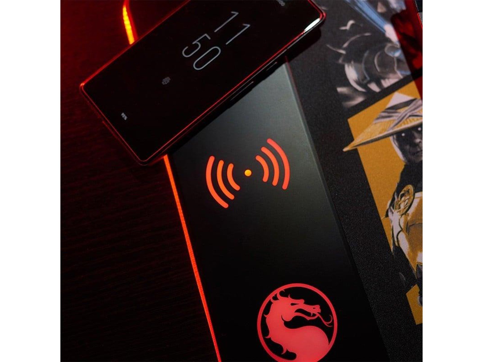 Numskull Mortal Kombat XL RGB Gaming Mat with 15W Wireless Charger
