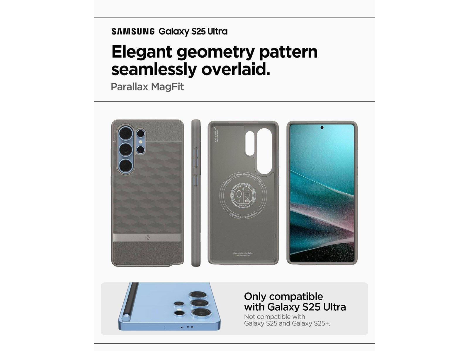 Spigen Parallax MagSafe - Ash Grey - Samsung Galaxy S25 Ultra