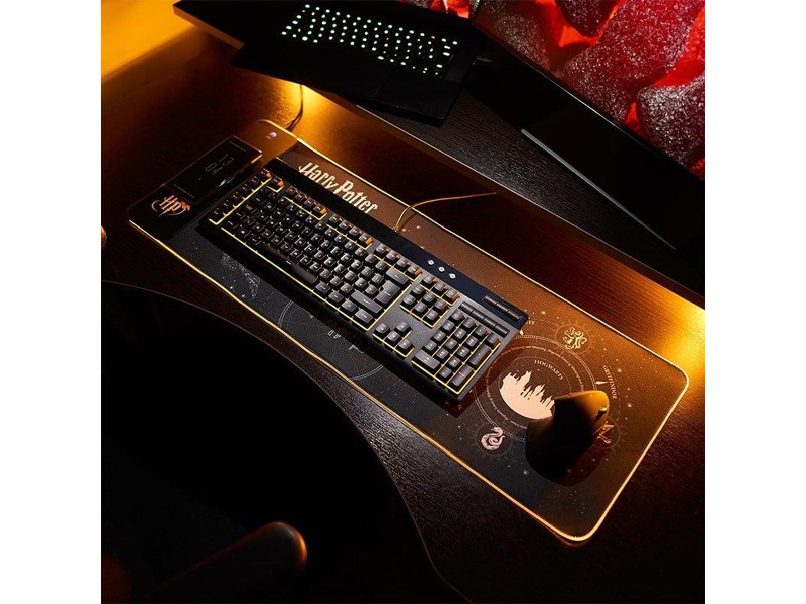 Numskull Harry Potter XL RGB Gaming Mat with 15W Wireless Charger