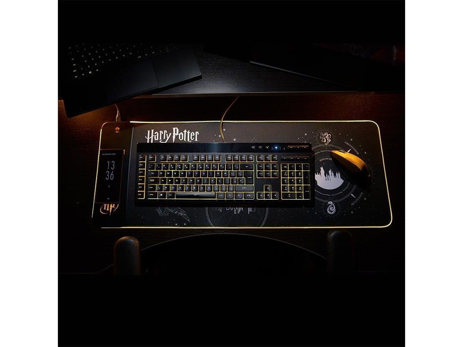 Numskull Harry Potter XL RGB Gaming Mat with 15W Wireless Charger