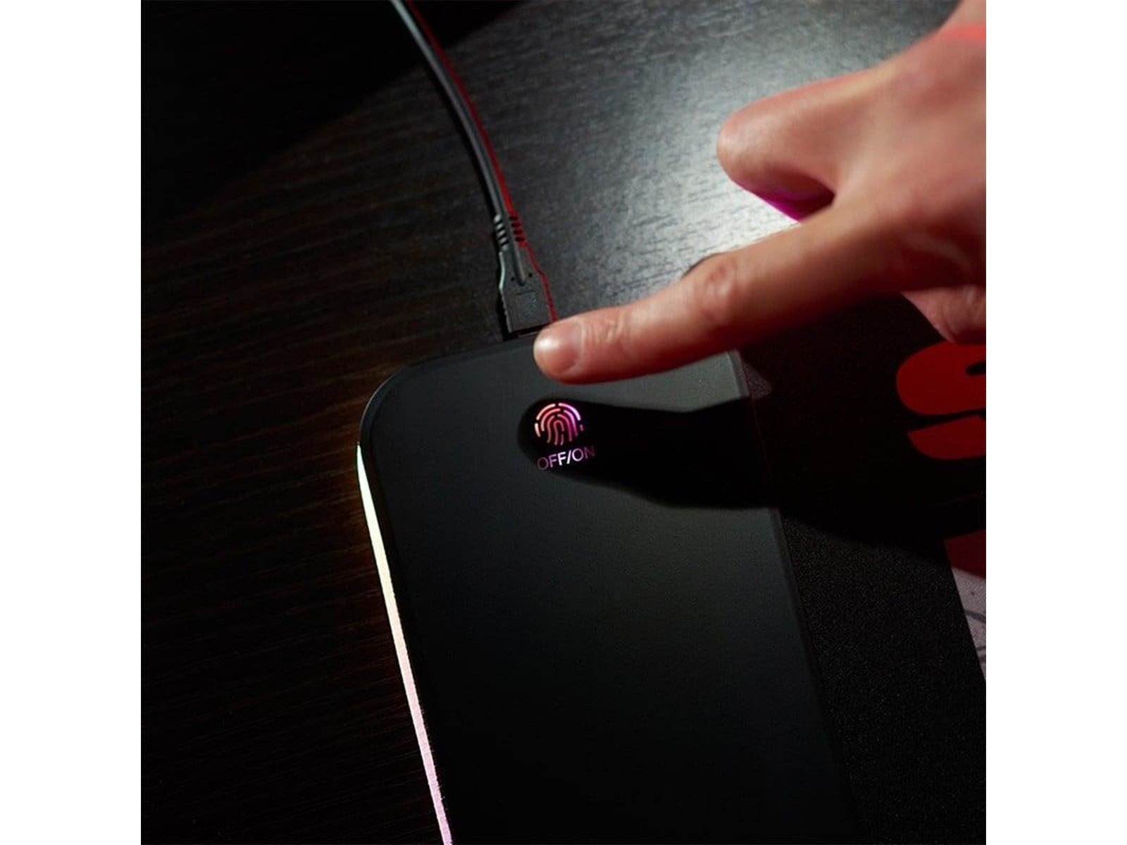 Numskull DC Comics Superman XL RGB Gaming Mat with 15W Wireless Charger