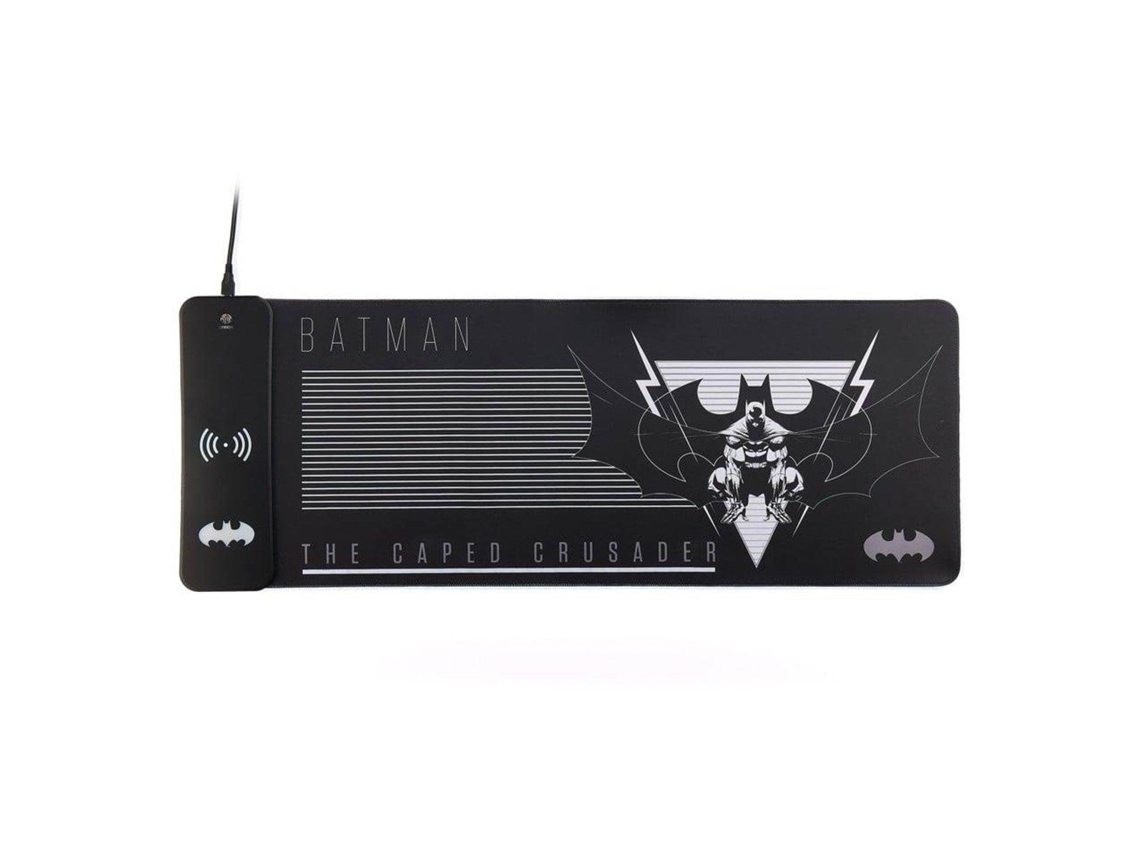 Numskull DC Comics Batman XL RGB Gaming Mat with 15W Wireless Charger