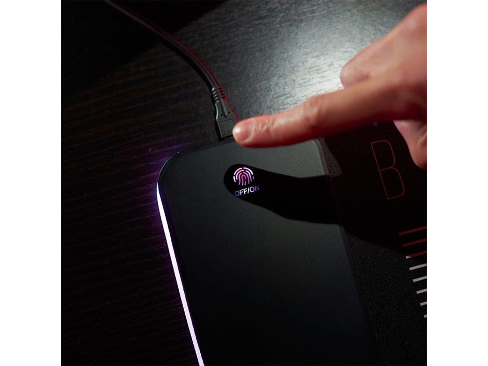 Numskull DC Comics Batman XL RGB Gaming Mat with 15W Wireless Charger