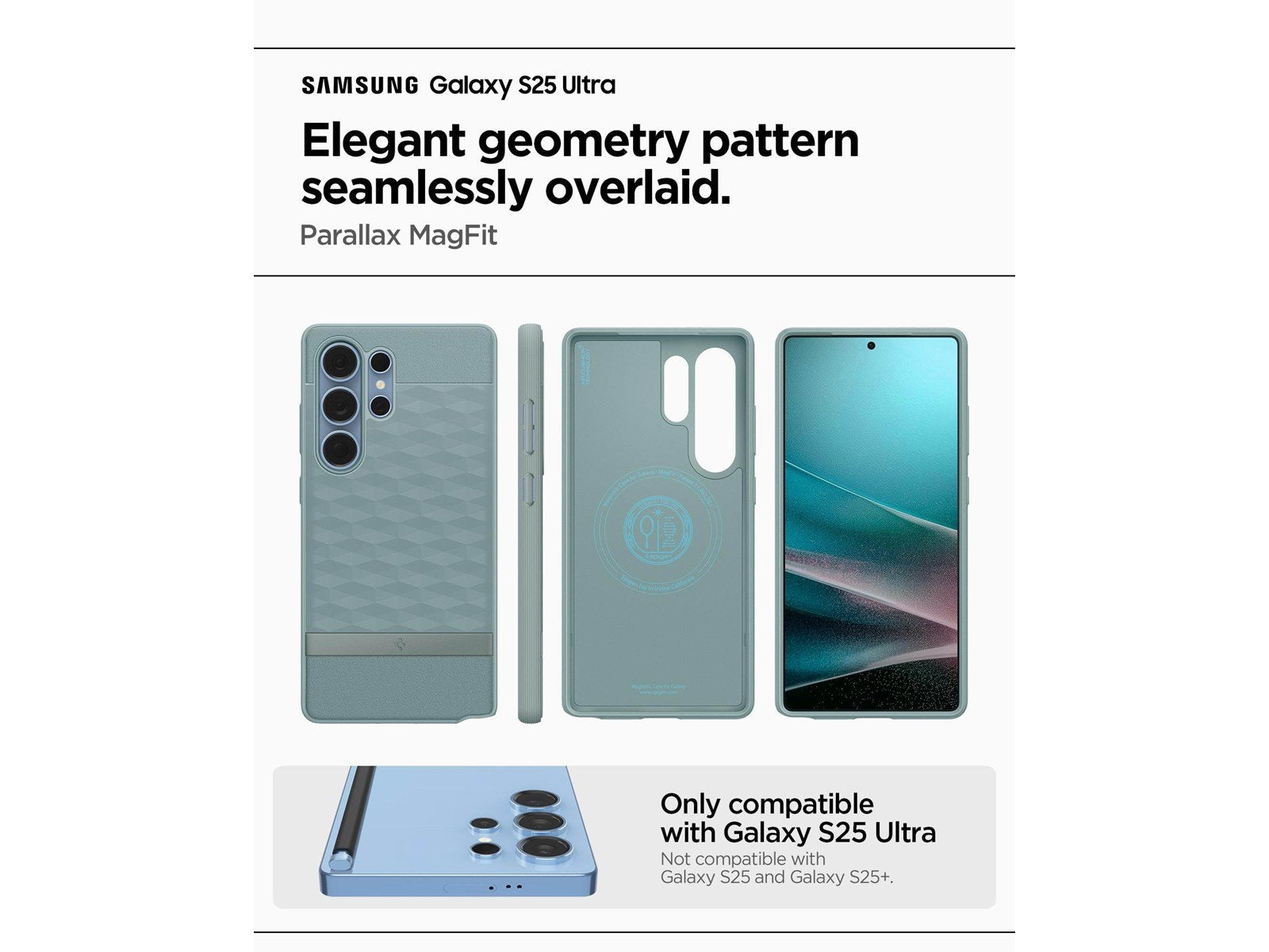 Spigen Parallax MagSafe - Sage Green - Samsung Galaxy S25 Ultra