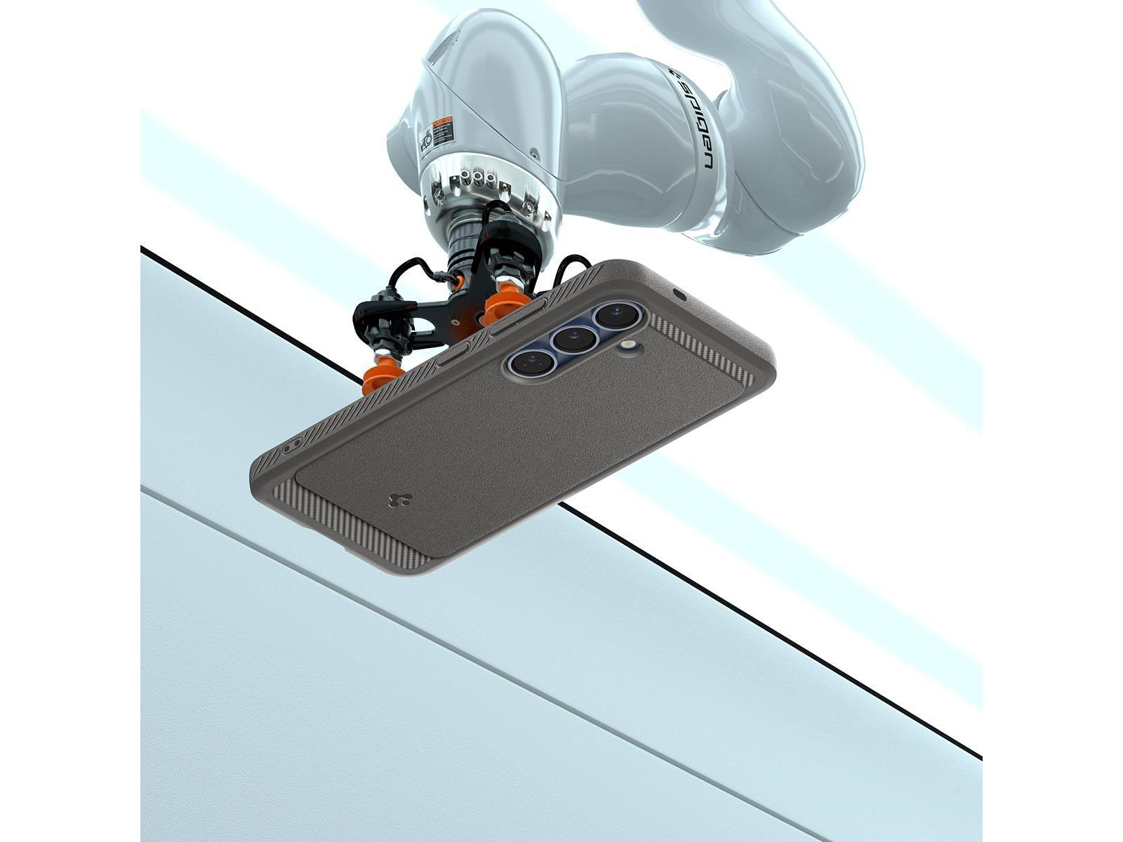 Spigen Rugged Armor MagSafe - Marble Grey - Samsung Galaxy S25