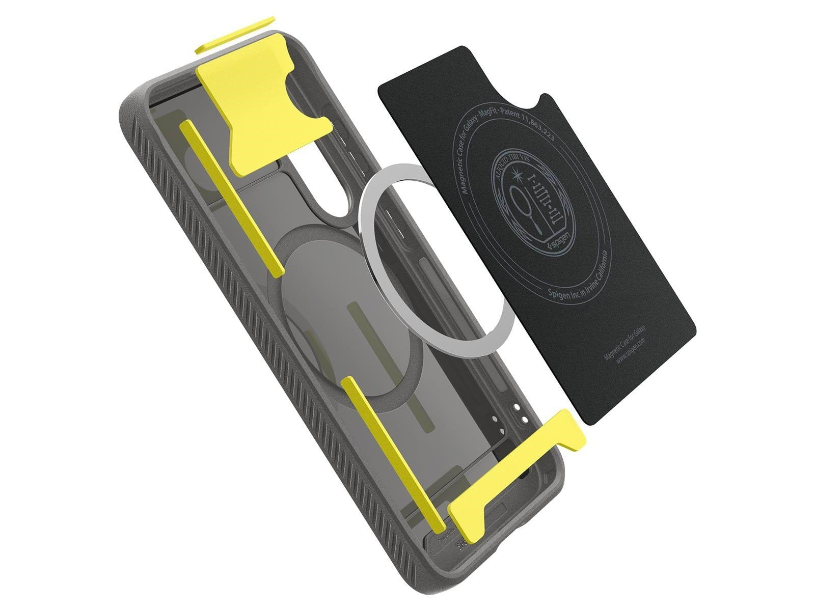 Spigen Rugged Armor MagSafe - Marble Grey - Samsung Galaxy S25