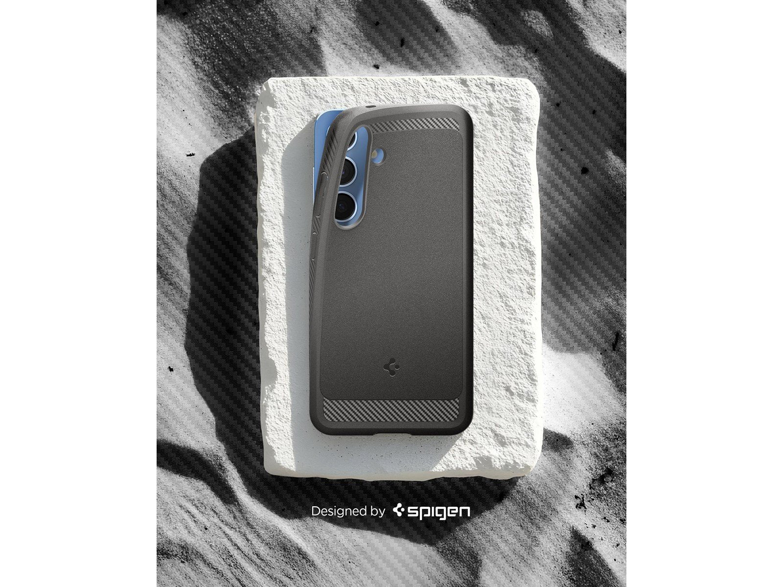 Spigen Rugged Armor MagSafe - Marble Grey - Samsung Galaxy S25