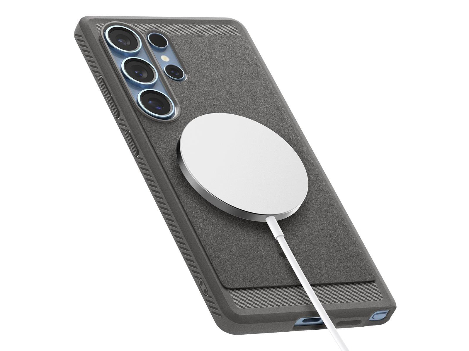 Spigen Rugged Armor MagSafe - Marble Grey - Samsung Galaxy S25 Ultra
