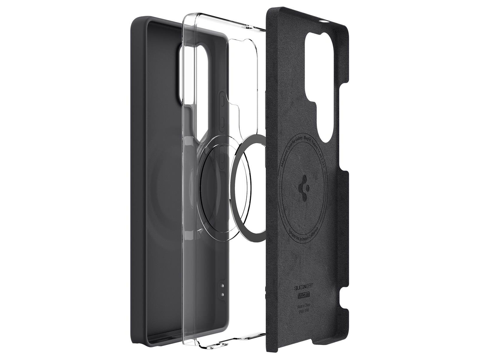 Spigen Silicone Fit MagSafe - Black - Samsung Galaxy S25 Ultra