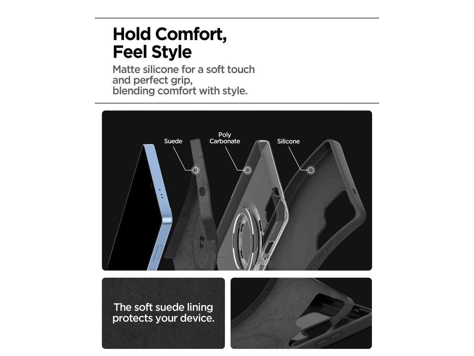 Spigen Silicone Fit MagSafe - Black - Samsung Galaxy S25 Ultra