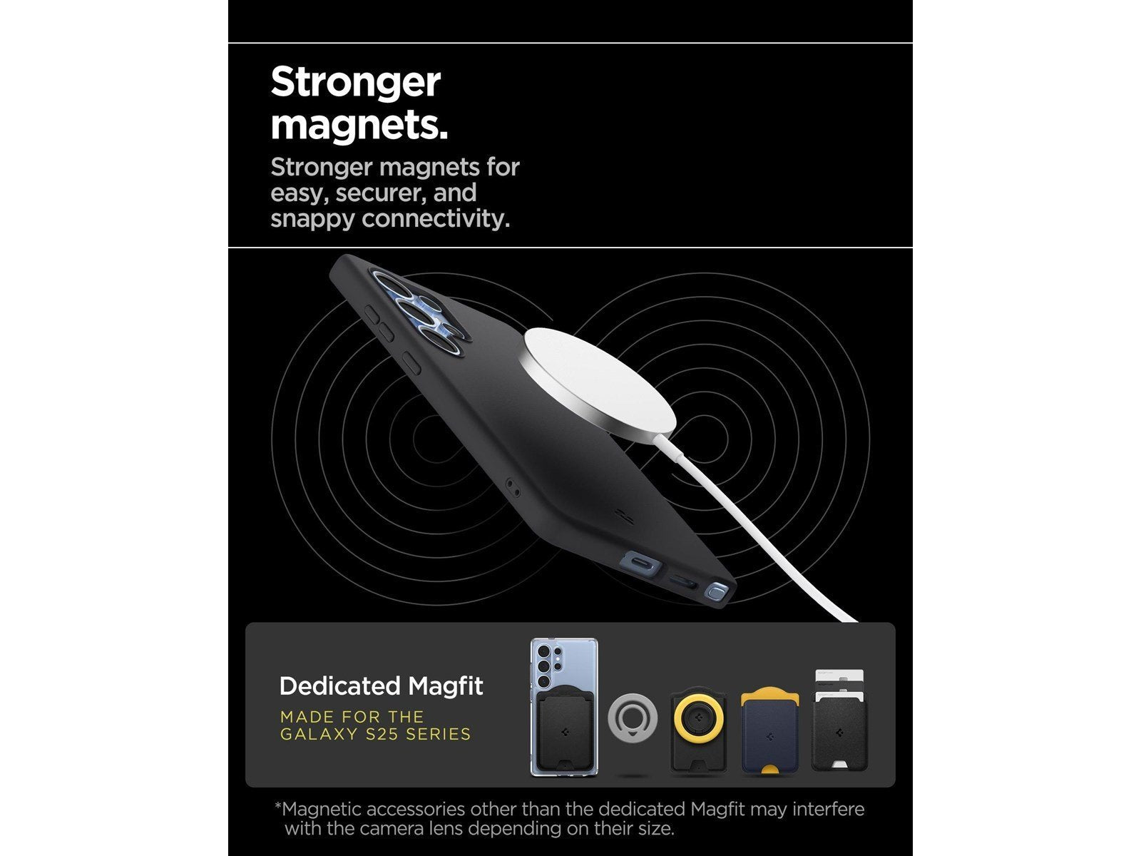 Spigen Silicone Fit MagSafe - Black - Samsung Galaxy S25 Ultra