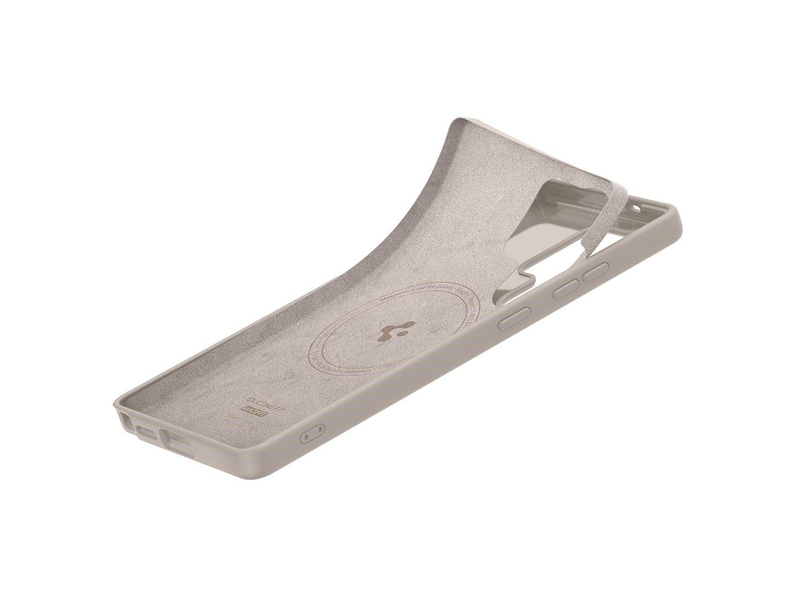 Spigen Silicone Fit MagSafe - Natural Titanium - Samsung Galaxy S25 Ultra