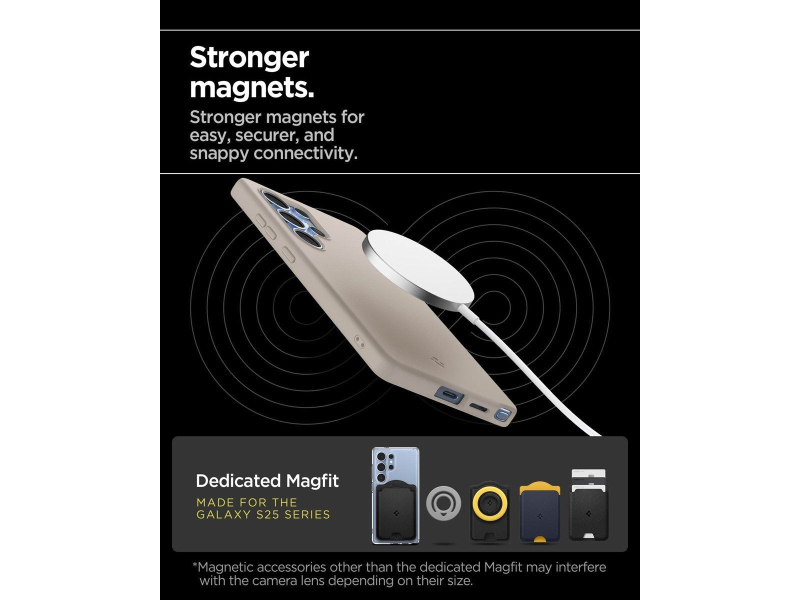 Spigen Silicone Fit MagSafe - Natural Titanium - Samsung Galaxy S25 Ultra