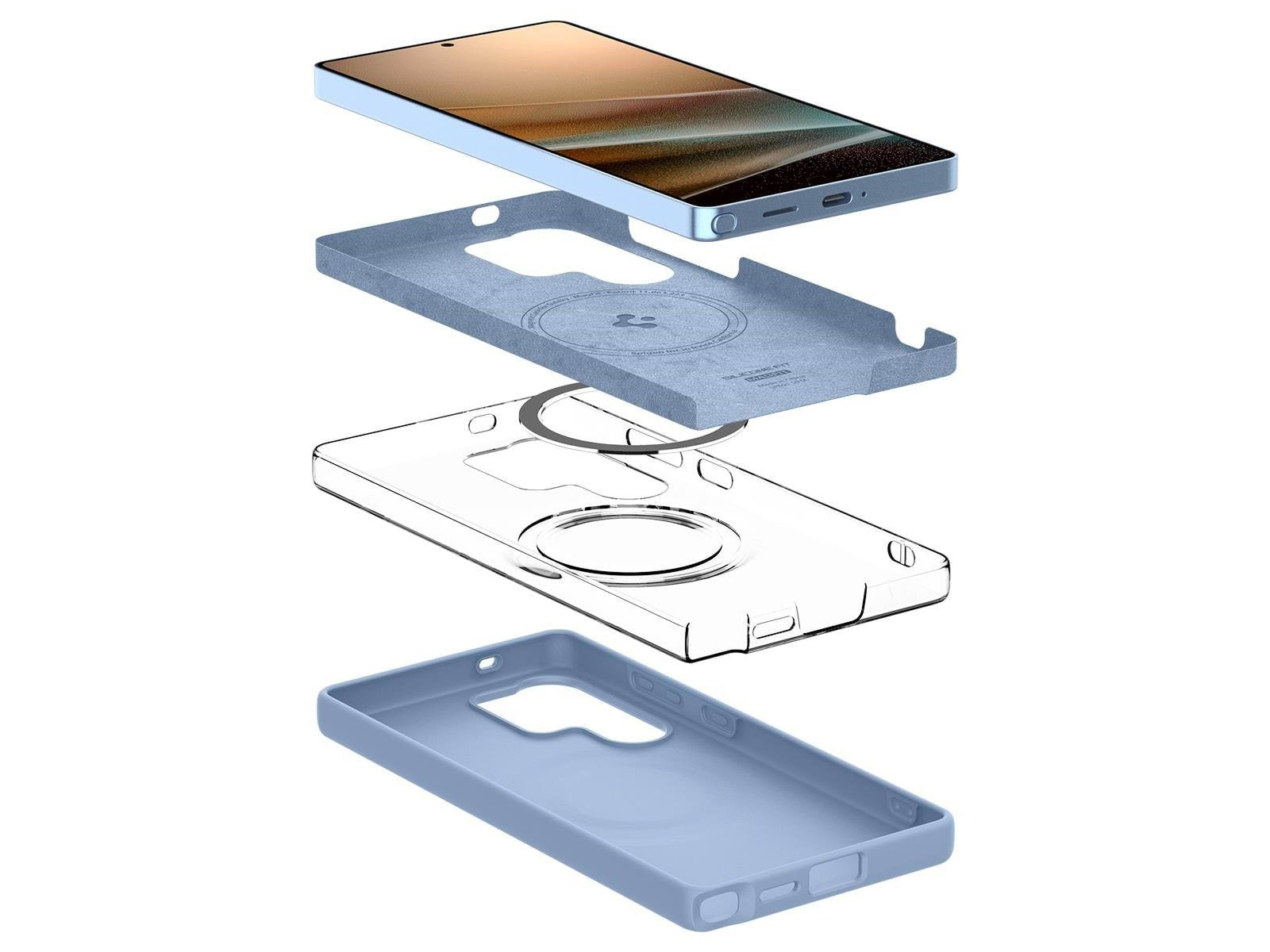 Spigen Silicone Fit MagSafe - Sapphire Blue - Samsung Galaxy S25 Ultra