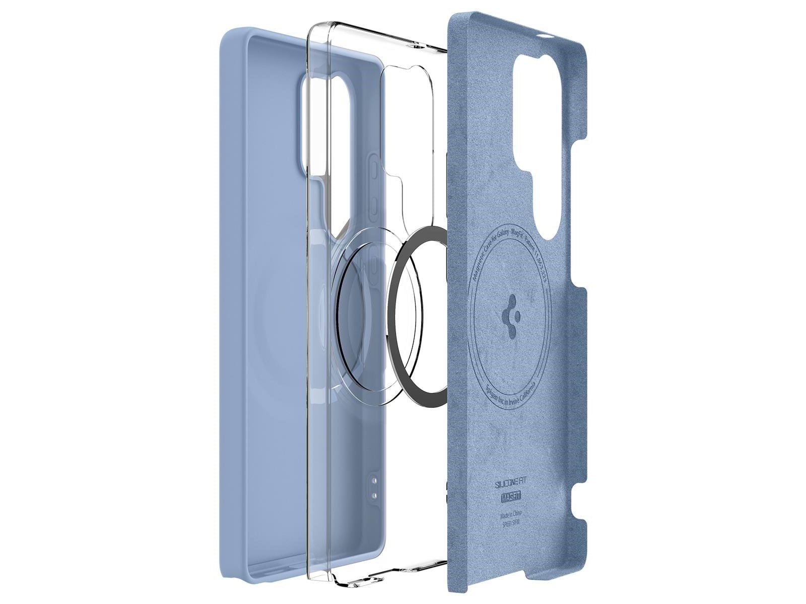 Spigen Silicone Fit MagSafe - Sapphire Blue - Samsung Galaxy S25 Ultra