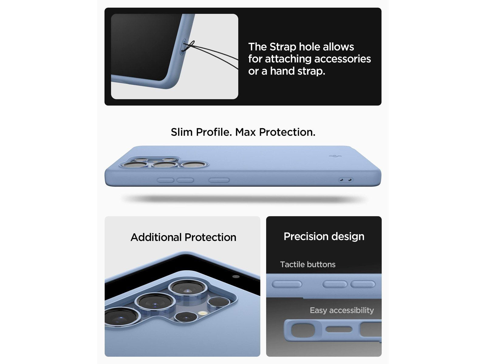 Spigen Silicone Fit MagSafe - Sapphire Blue - Samsung Galaxy S25 Ultra