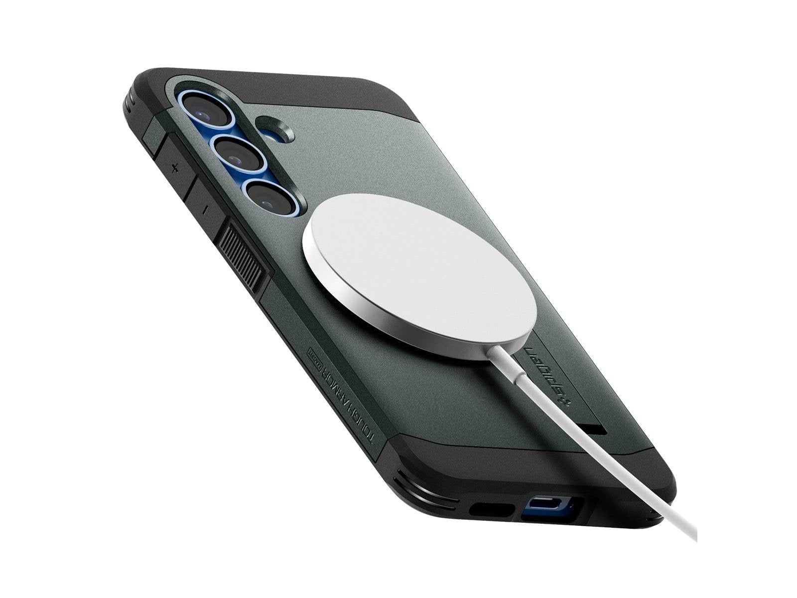 Spigen Tough Armor MagSafe - Abyss Green - Samsung Galaxy S25