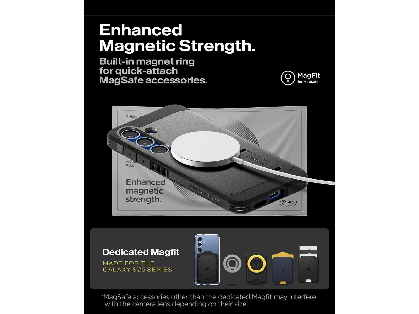 Spigen Tough Armor MagSafe - Gunmetal - Samsung Galaxy S25