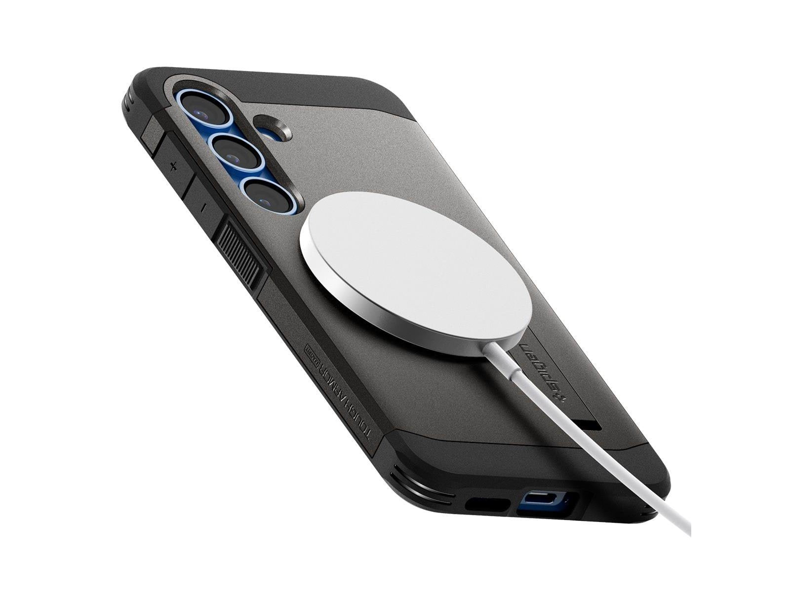 Spigen Tough Armor MagSafe - Gunmetal - Samsung Galaxy S25
