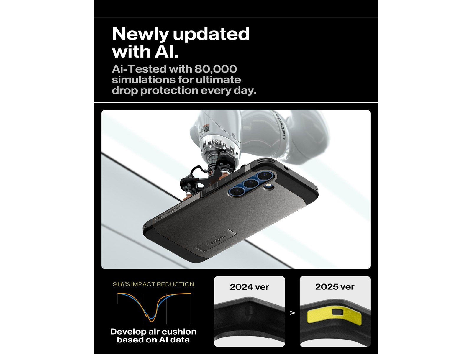 Spigen Tough Armor MagSafe - Gunmetal - Samsung Galaxy S25