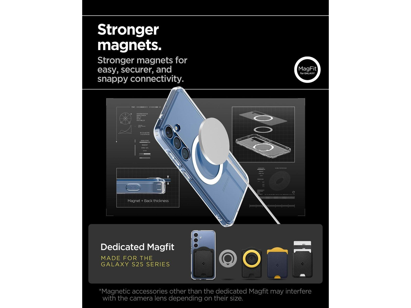 Spigen Ultra Hybrid MagSafe - Clear White - Samsung Galaxy S25