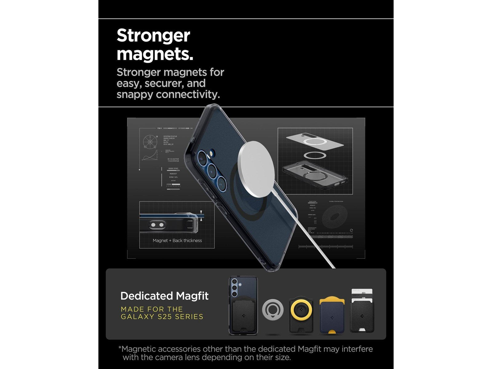 Spigen Ultra Hybrid MagSafe - Frost Black - Samsung Galaxy S25