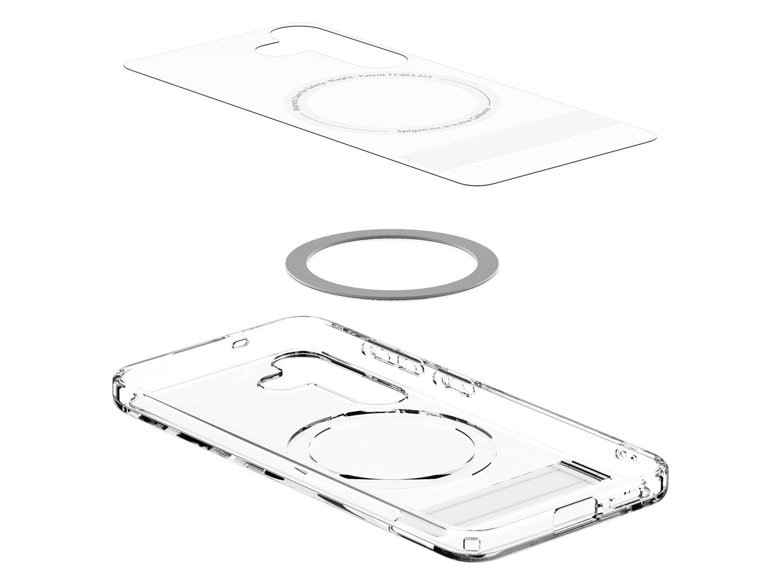 Spigen Ultra Hybrid S MagSafe - Clear White - Samsung Galaxy S25