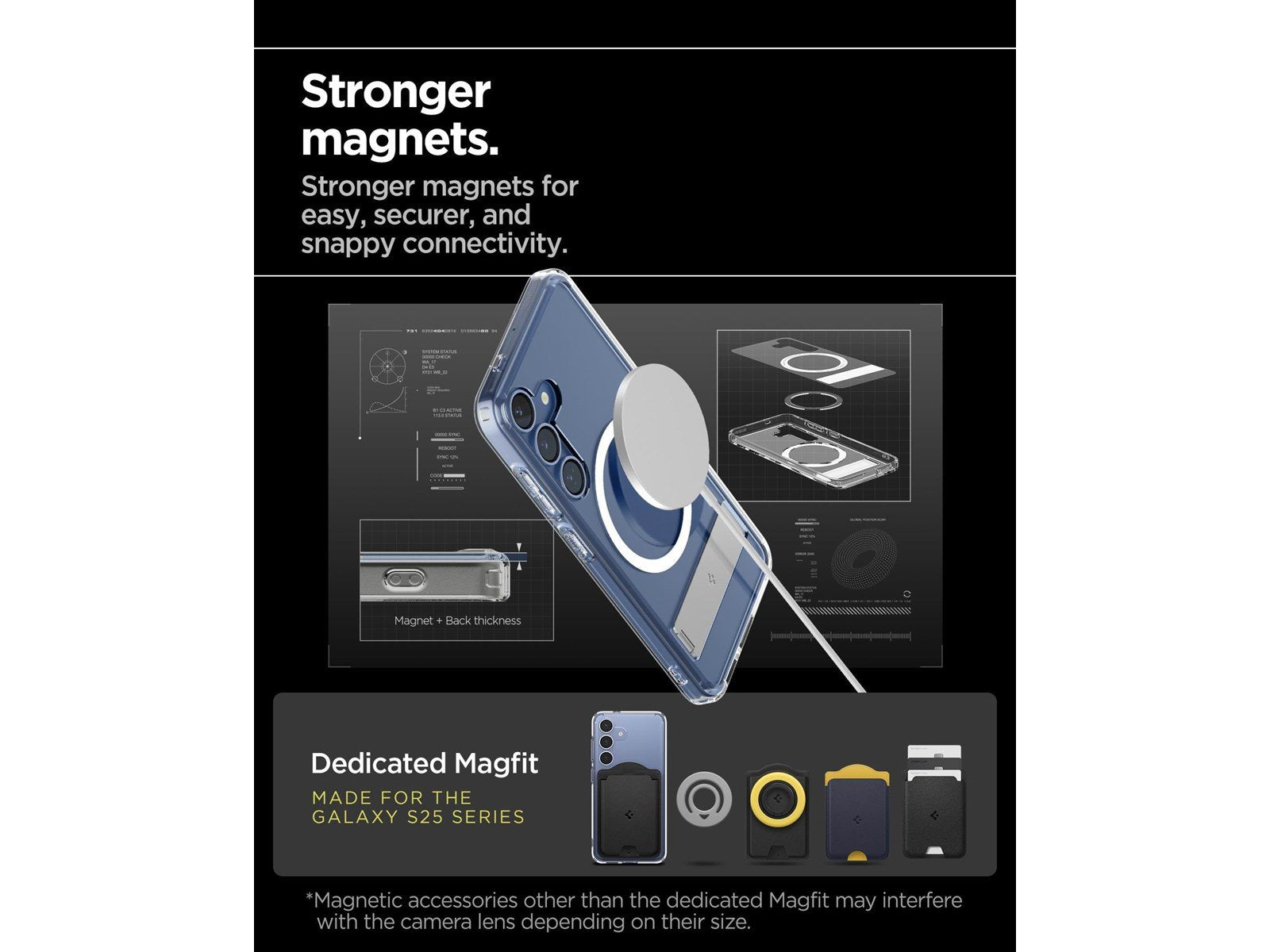 Spigen Ultra Hybrid S MagSafe - Clear White - Samsung Galaxy S25