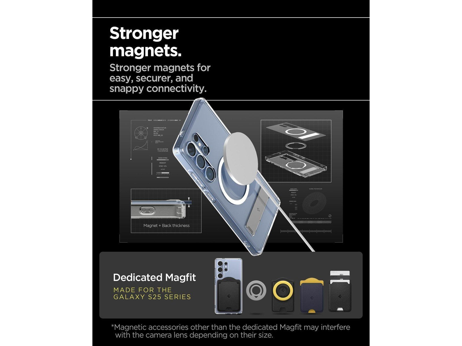 Spigen Ultra Hybrid S MagSafe - Clear White - Samsung Galaxy S25 Ultra