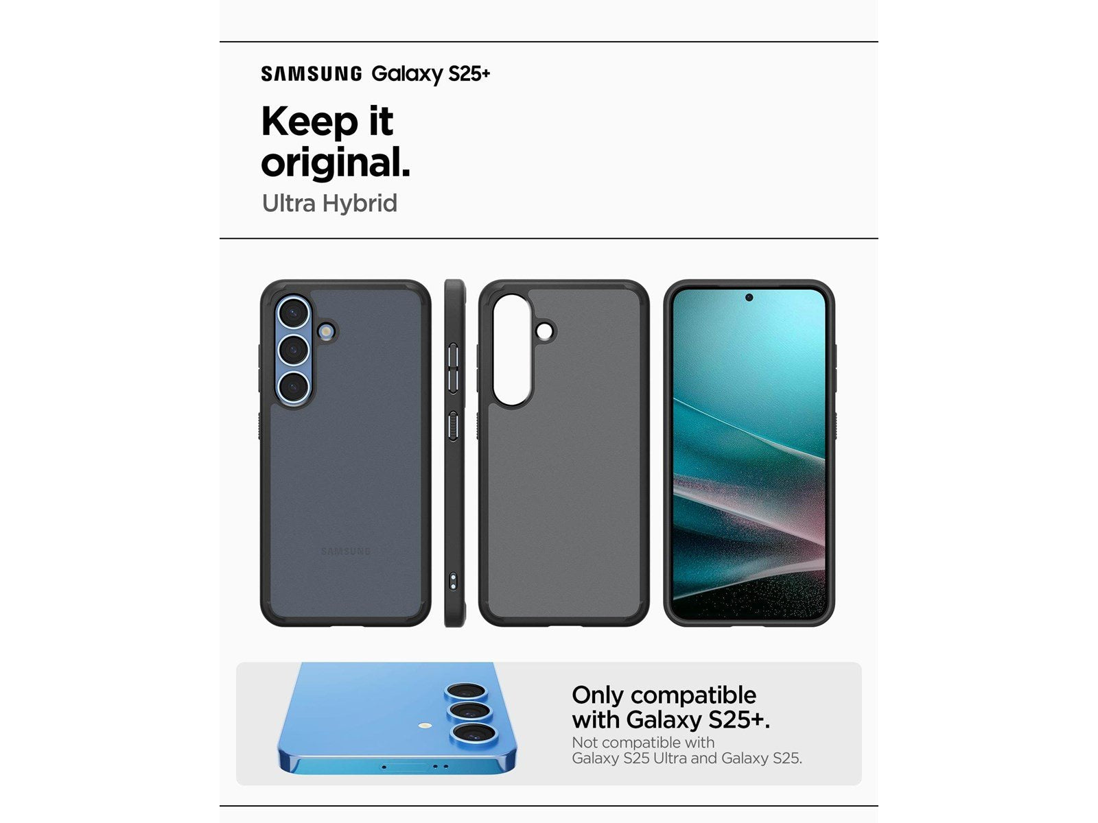 Spigen Ultra Hybrid - Frost Black - Samsung Galaxy S25