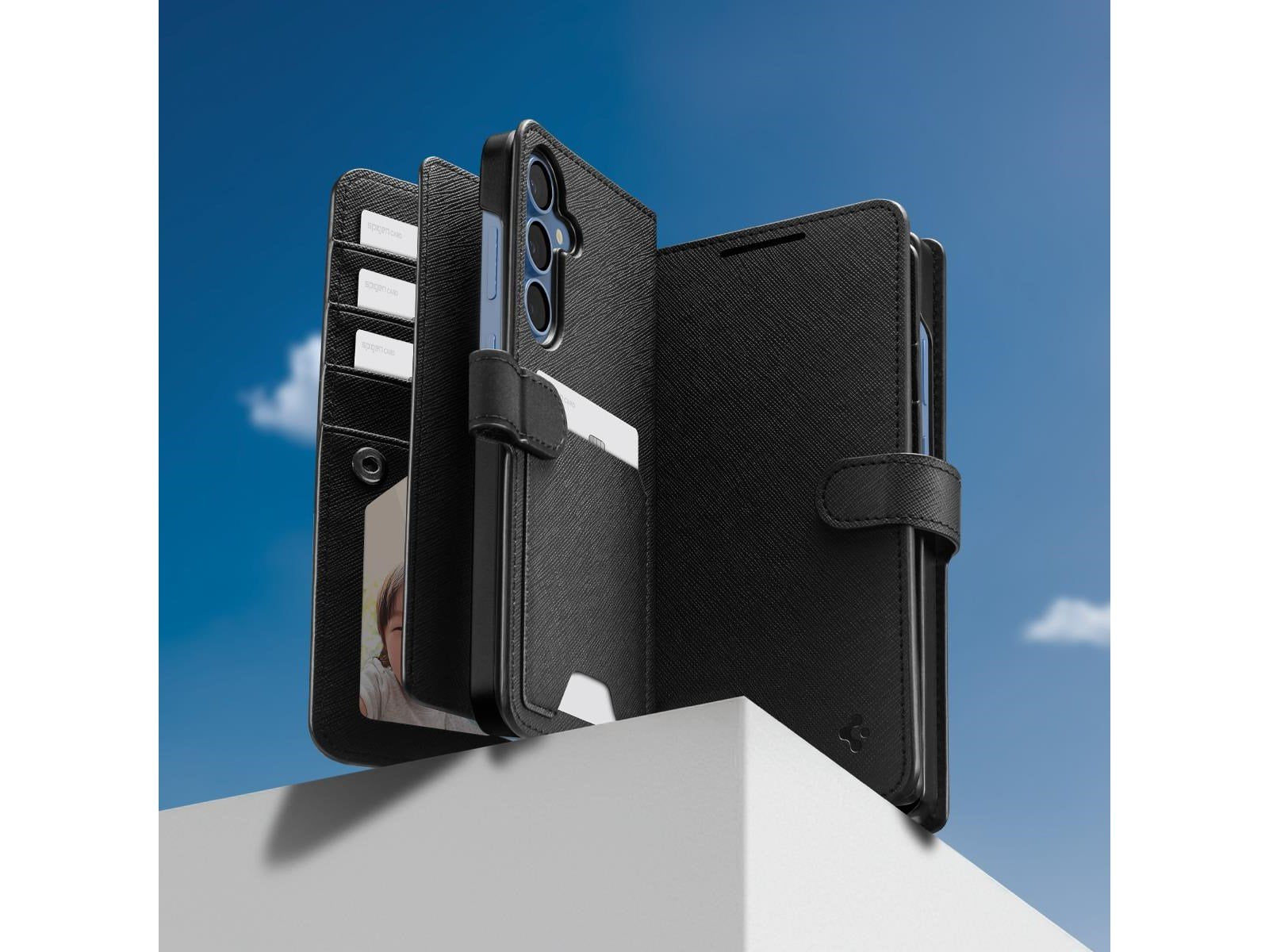 Spigen Wallet S - Black - Samsung Galaxy S25+