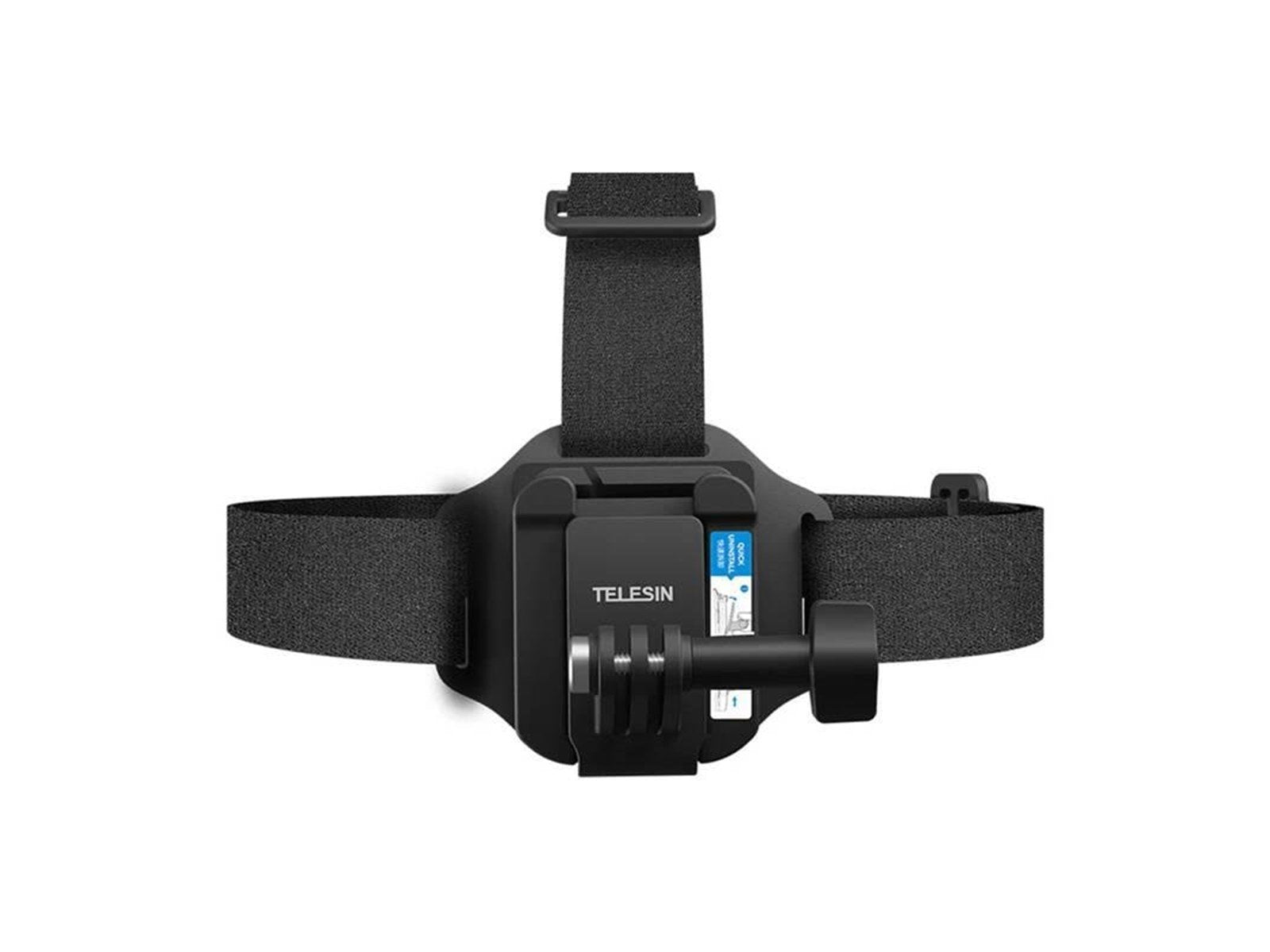 TELESIN headband with quick release for sports cameras