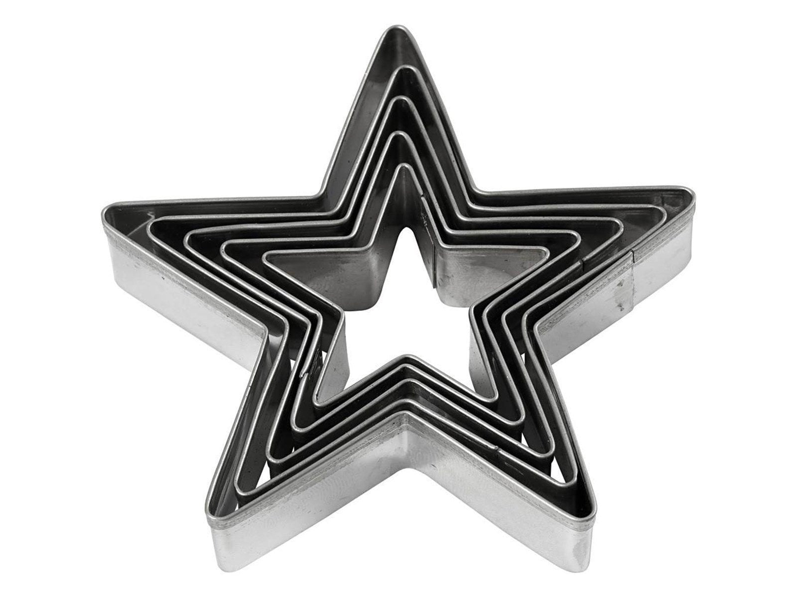 Creativ Company - Star cookie cutters 5 pcs.