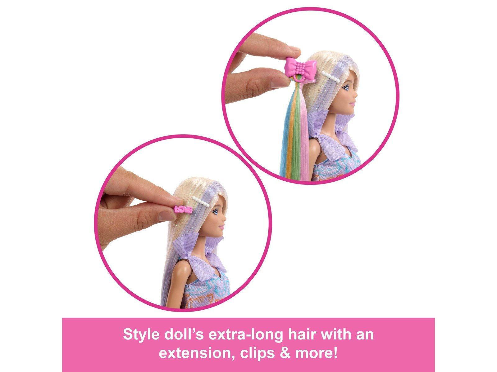 Barbie Fun & Fancy Doll & Accessories Blonde Fashion Doll With Extra-Long Hair & 2 Looks