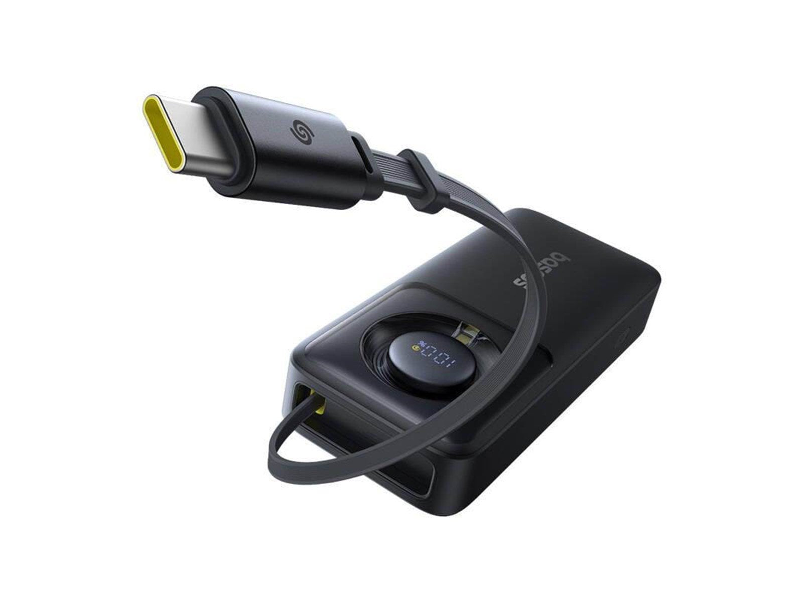 Baseus OS Free2Pull 10000 mAh 30W powerbank + cable (black) Powerbank (Akku) - schwarz - 10000 mAh